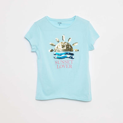 T-shirt imprimé animé BLEU