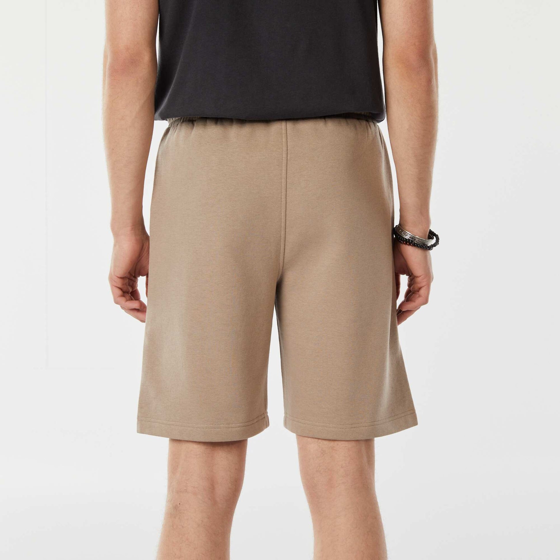 Short en molleton léger uni BEIGE