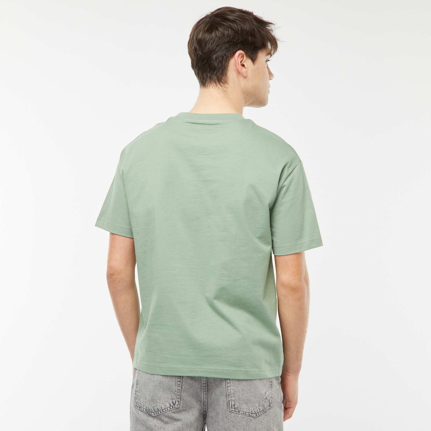 Tee-shirt imprimé poitrine VERT