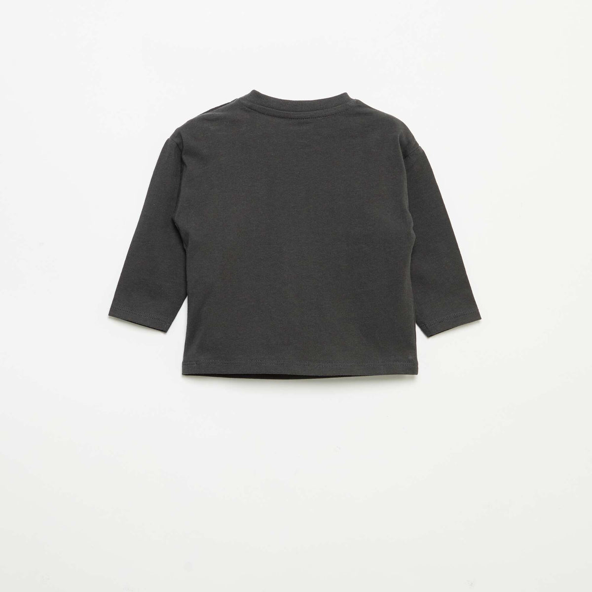 T-shirt manches longues et poche poitrine NOIR