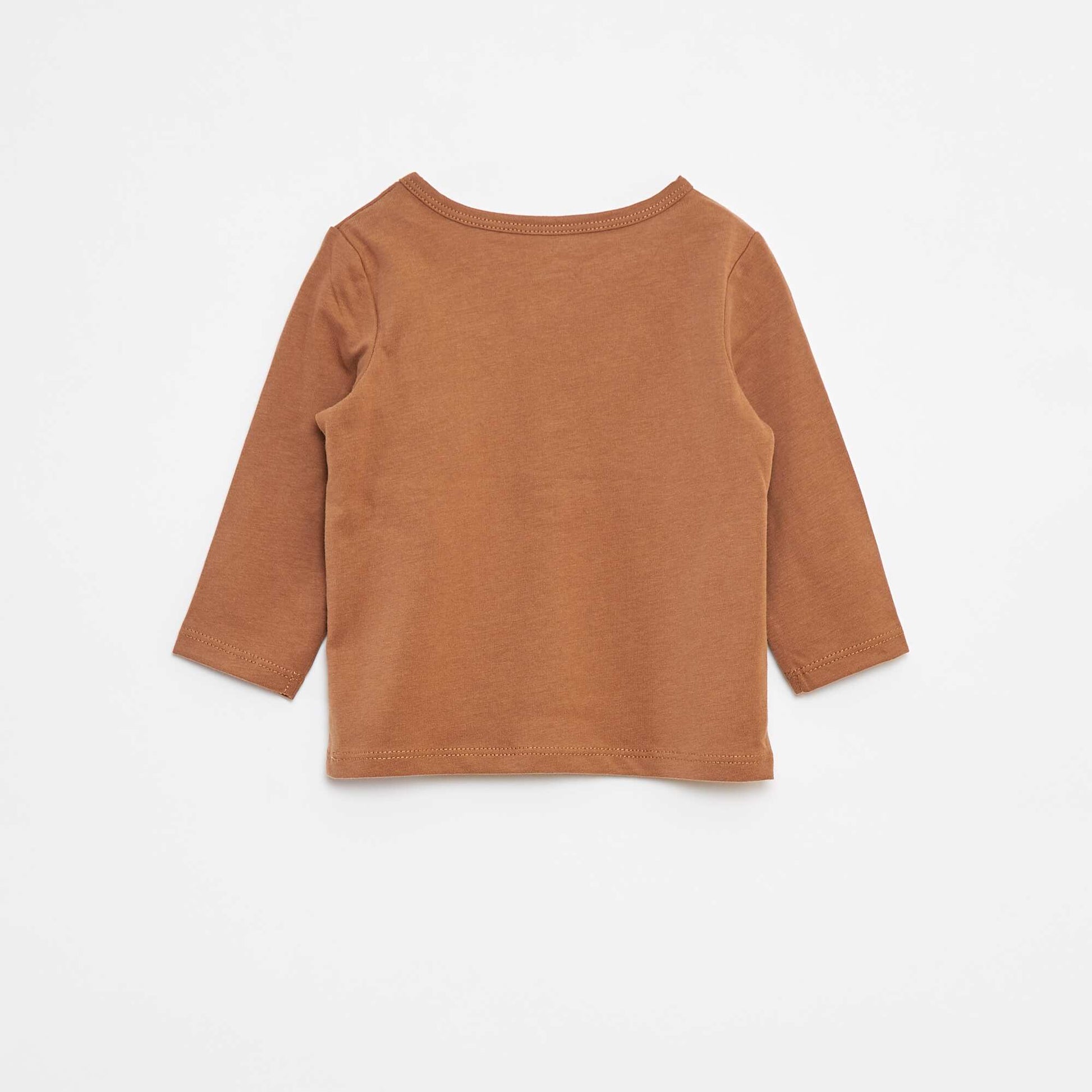 T-shirt à col tunisien BEIGE