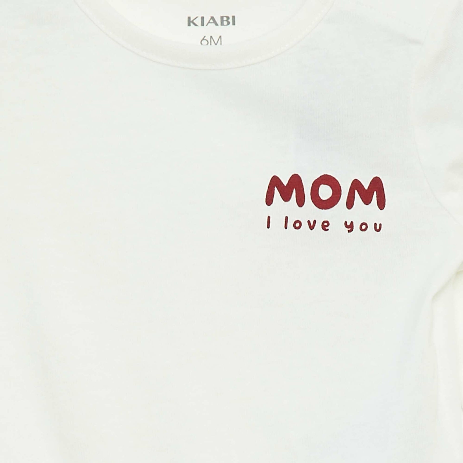 T-shirt imprimé à manches longues BLANC
