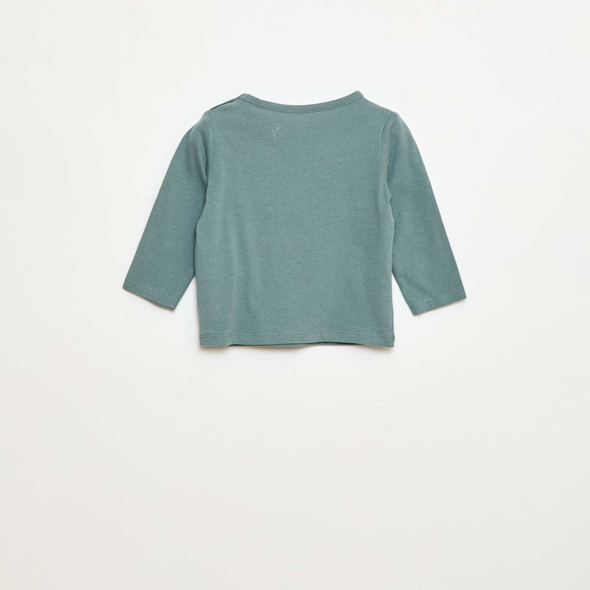 T-shirt à manches longues avec animation BLEU