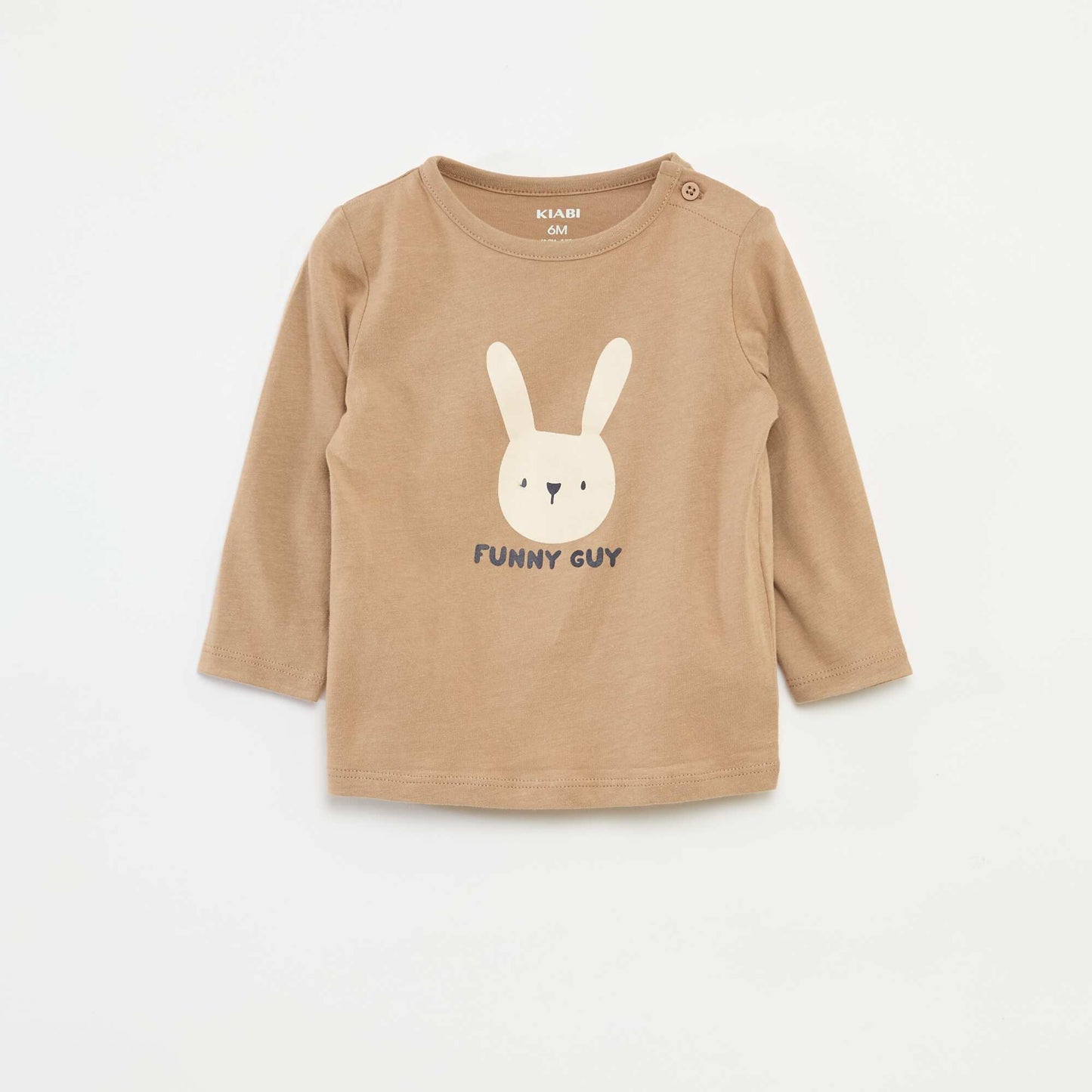 T-shirt à manches longues avec animation BLEU