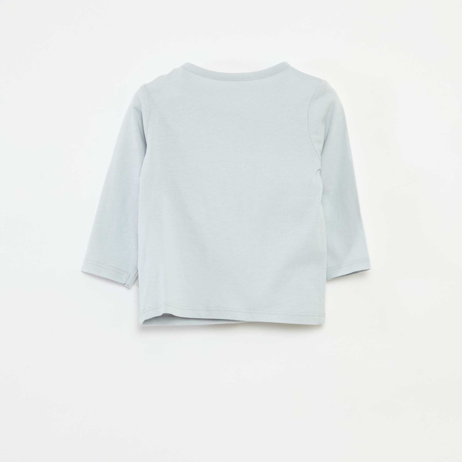 T-shirt à manches longues avec animation BLEU