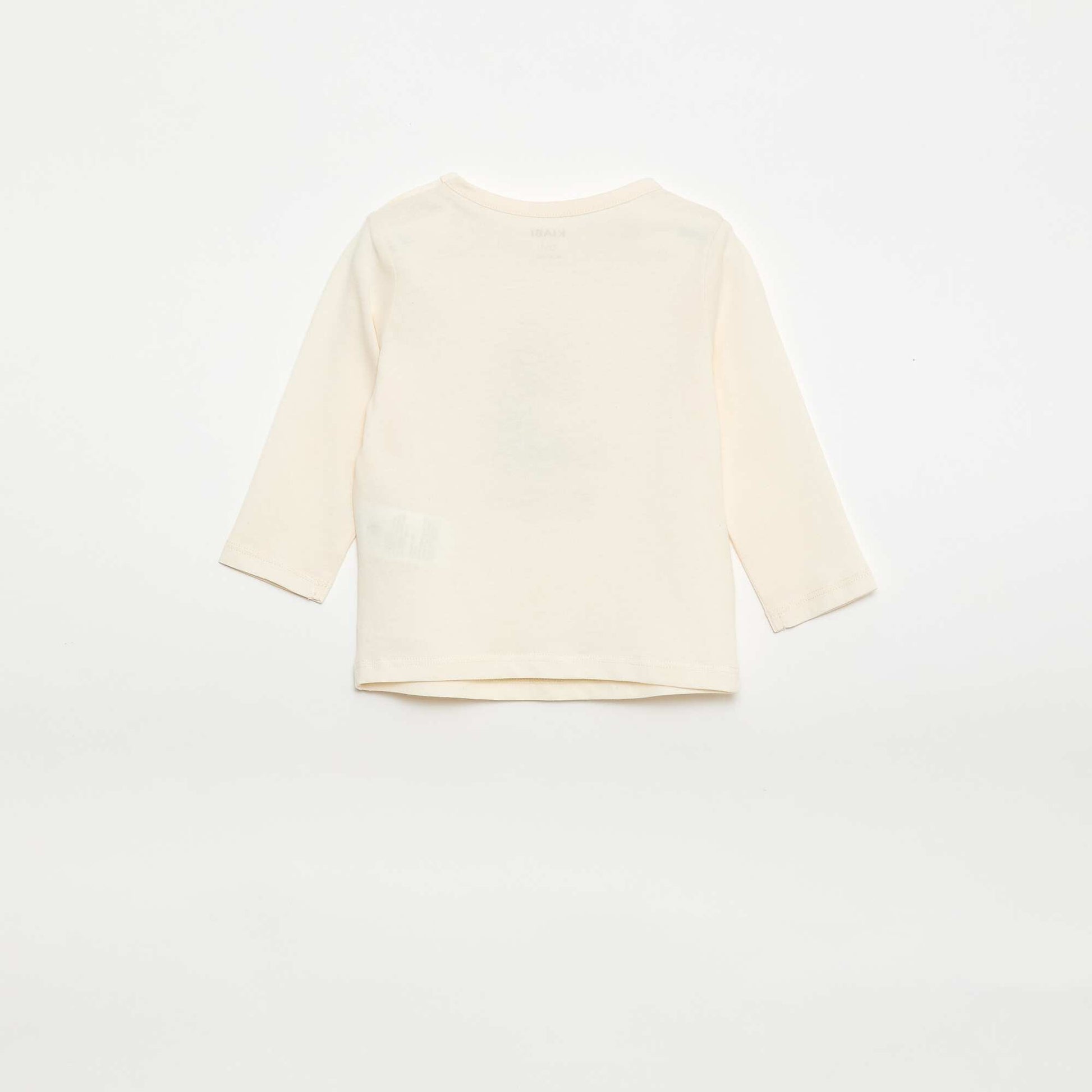 T-shirt à manches longues avec animation BLANC