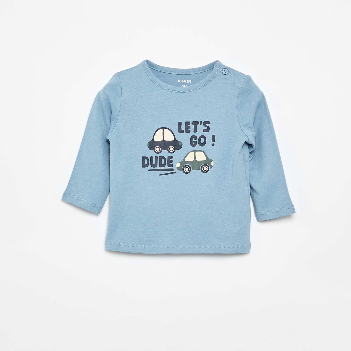 T-shirt à manches longues avec animation BLEU