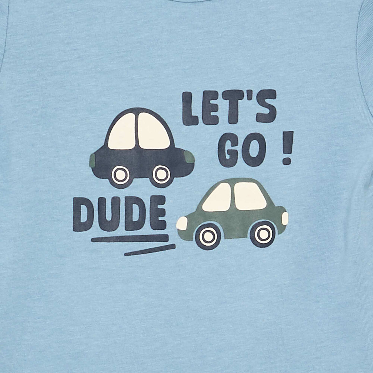 T-shirt à manches longues avec animation BLEU