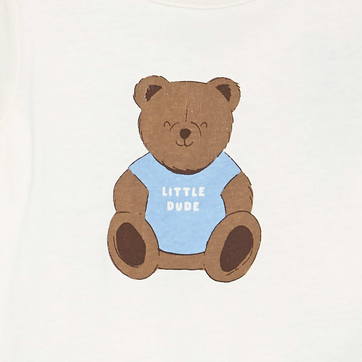 T-shirt à manches longues avec animation BLANC