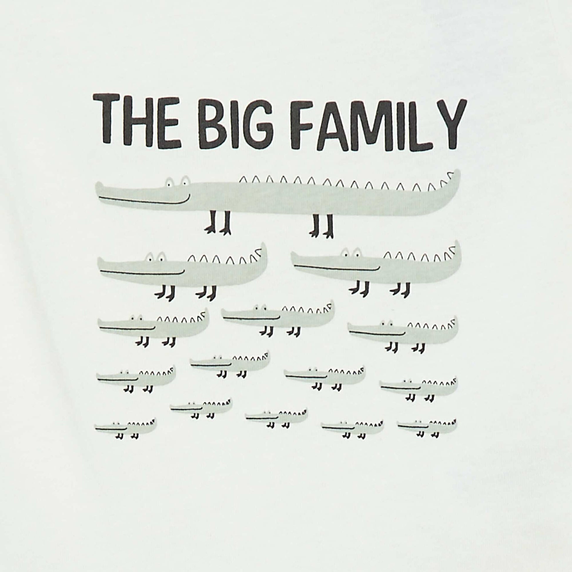 T-shirt à manches longues avec animation BLANC