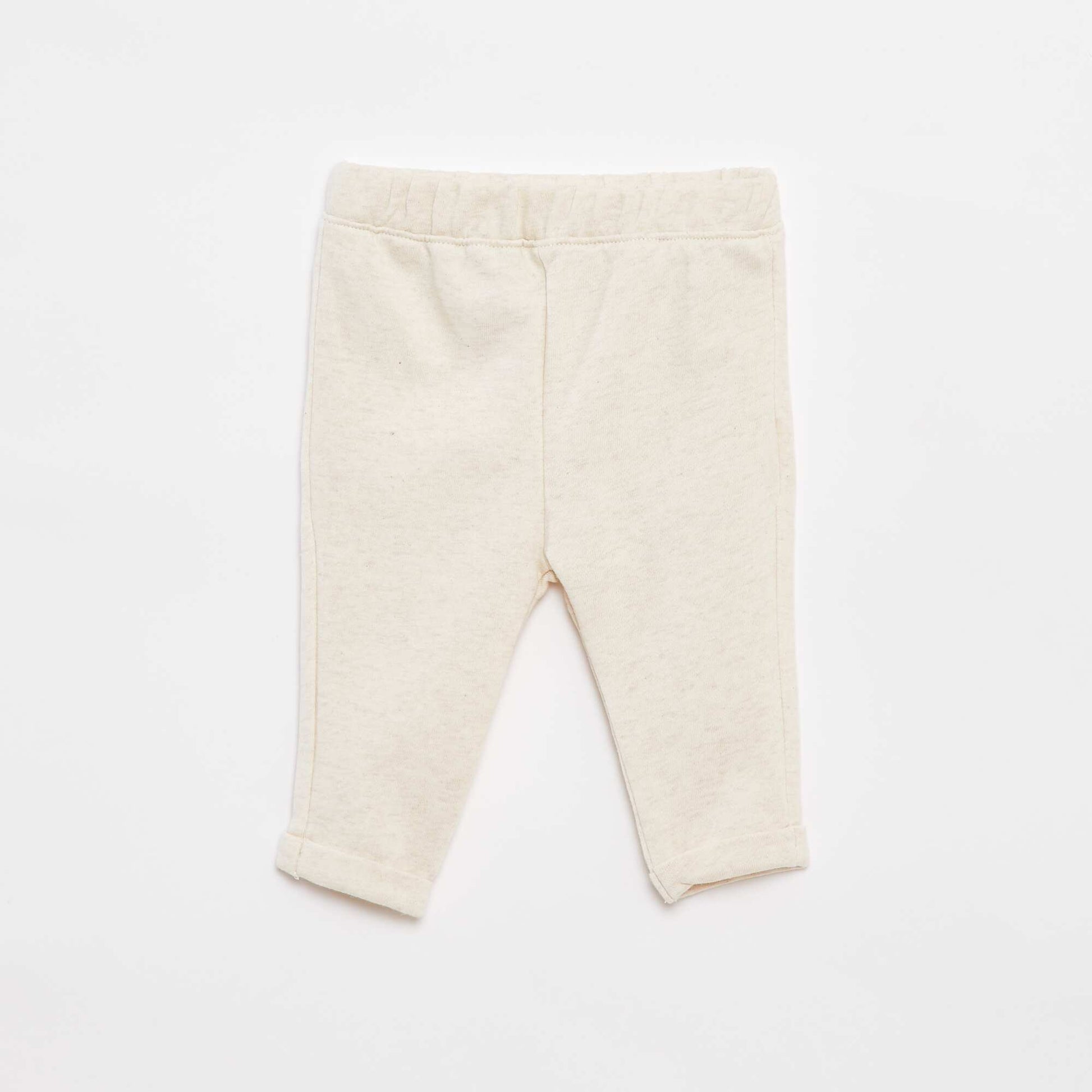 Ensemble t-shirt à manches longues + pantalon - 2 pièces BLANC