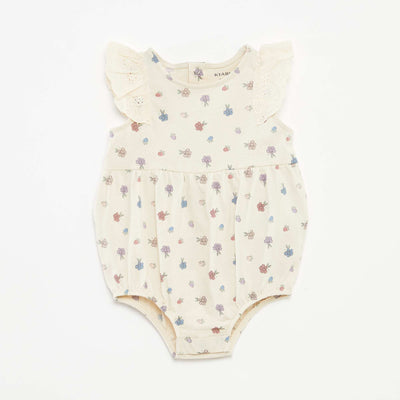 Body sans manches avec volants aux emmanchures BLANC