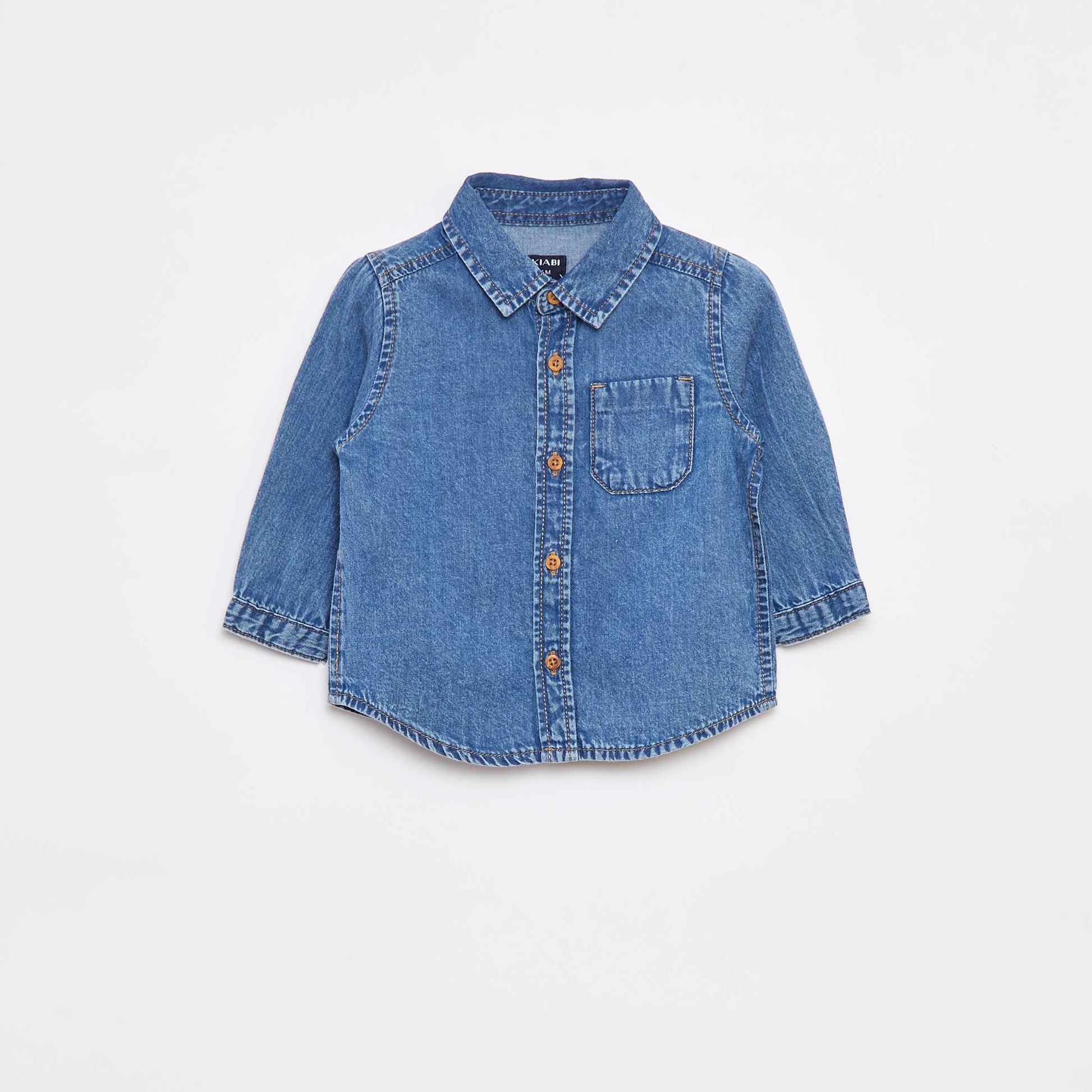 Chemise en jean regular fit BLEU