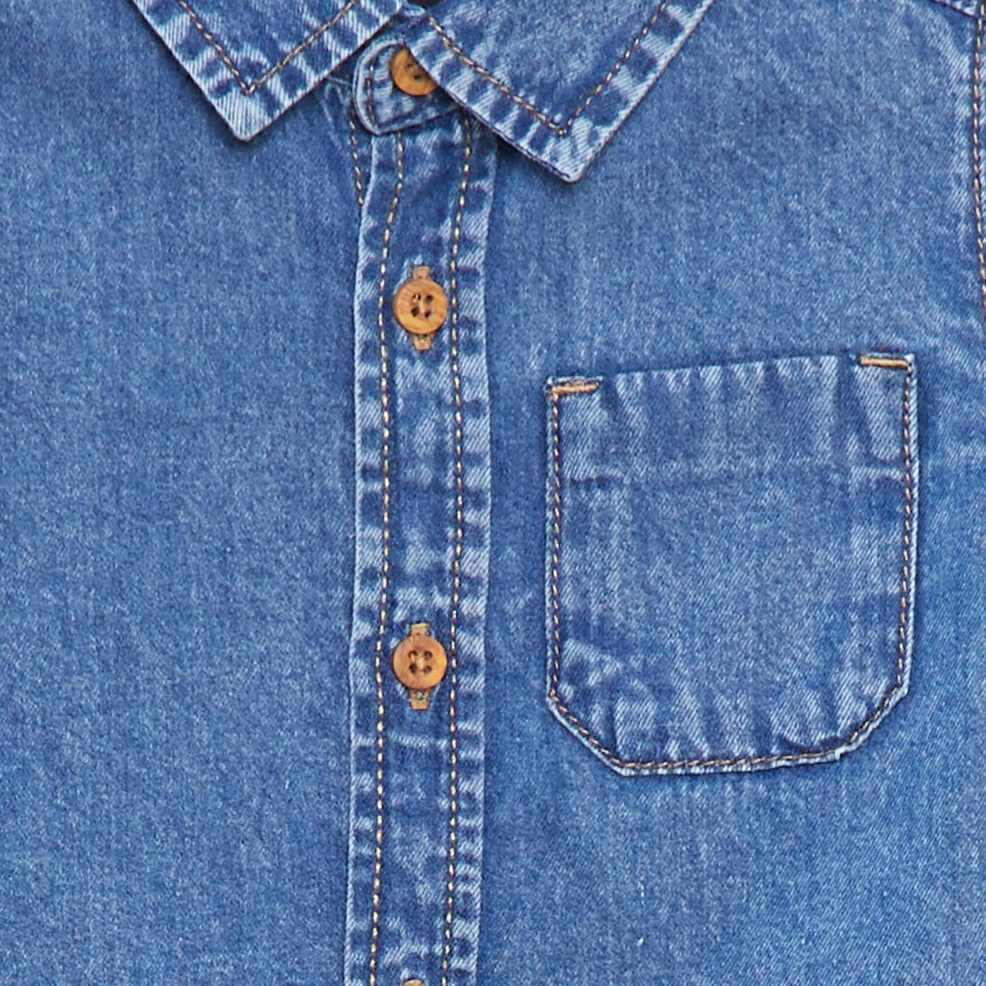 Chemise en jean regular fit BLEU