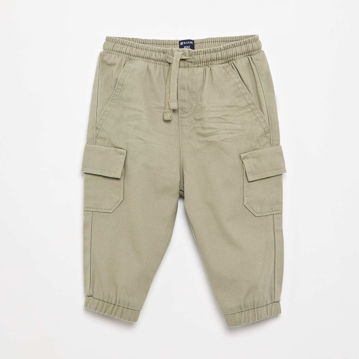 Pantalon jogger en twill avec poches à rabat KAKI