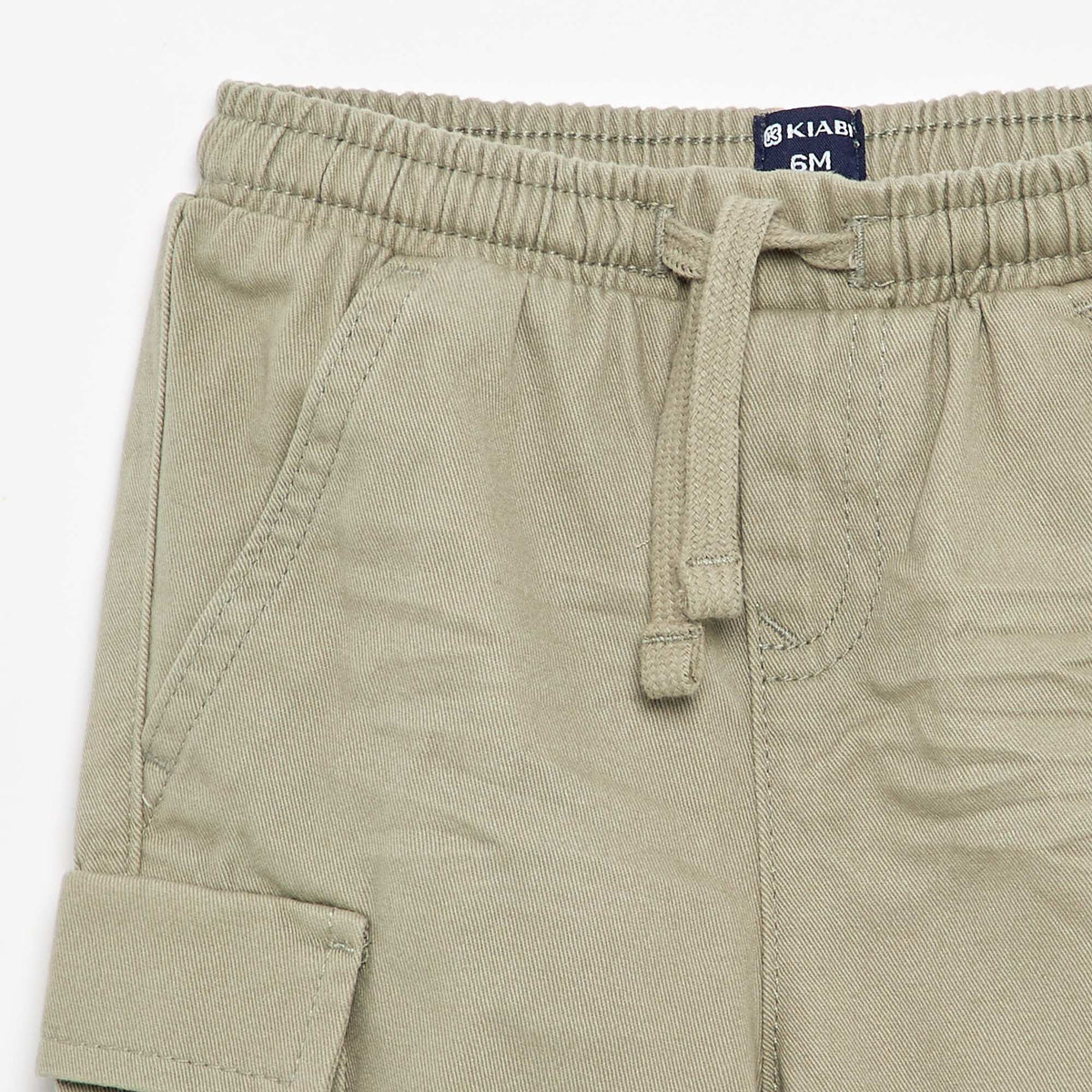 Pantalon jogger en twill avec poches à rabat KAKI