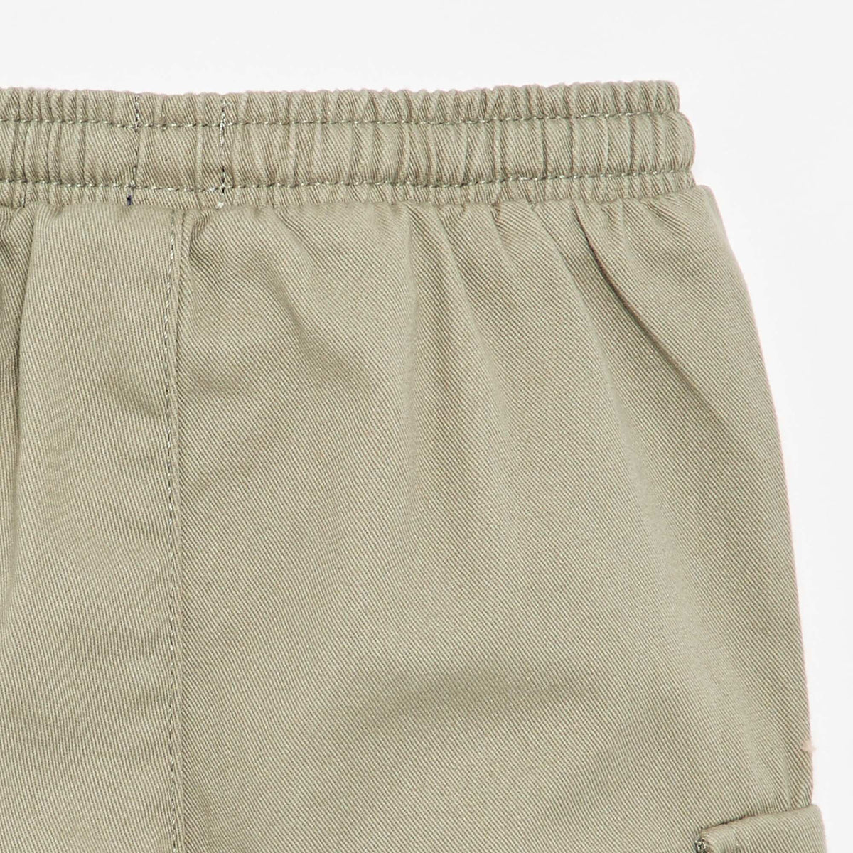 Pantalon jogger en twill avec poches à rabat KAKI