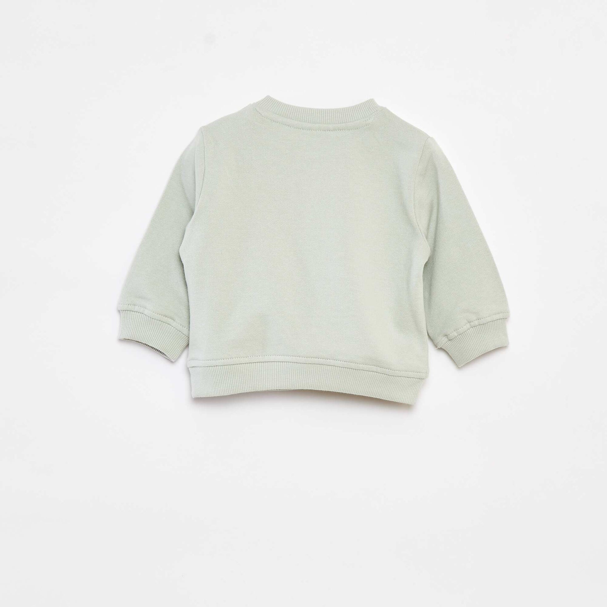 Sweat à manches longues avec print VERT