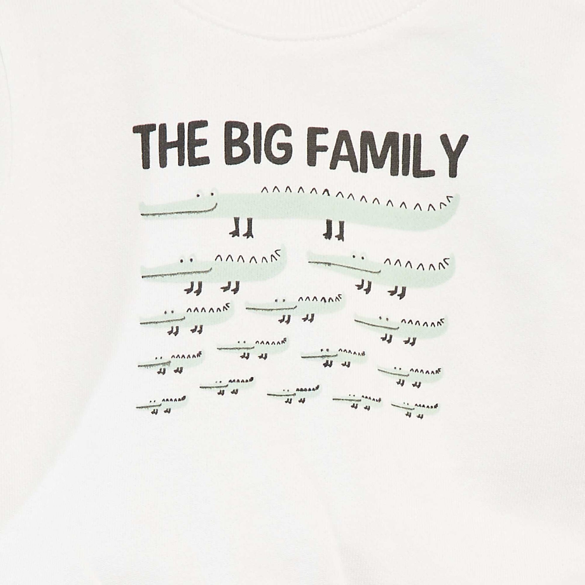Sweat à manches longues avec print BLANC