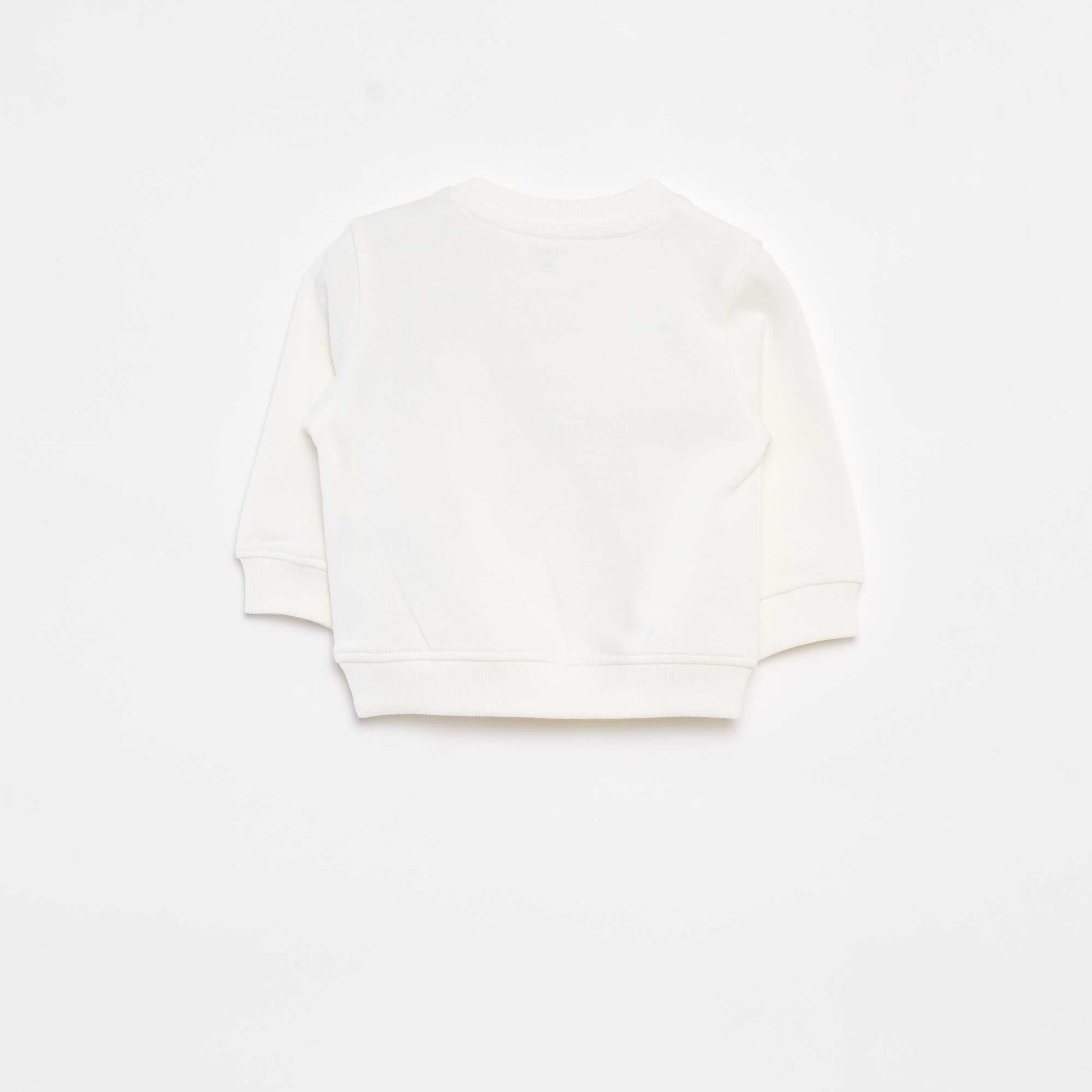 Sweat à manches longues avec print BLANC
