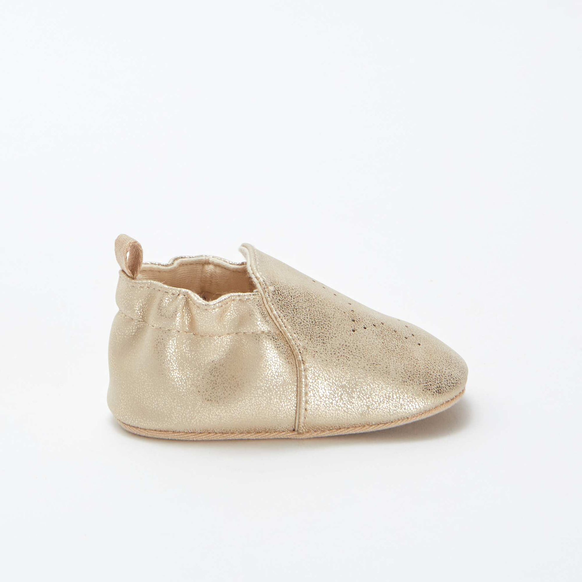 Chaussons irisés avec étoile BEIGE