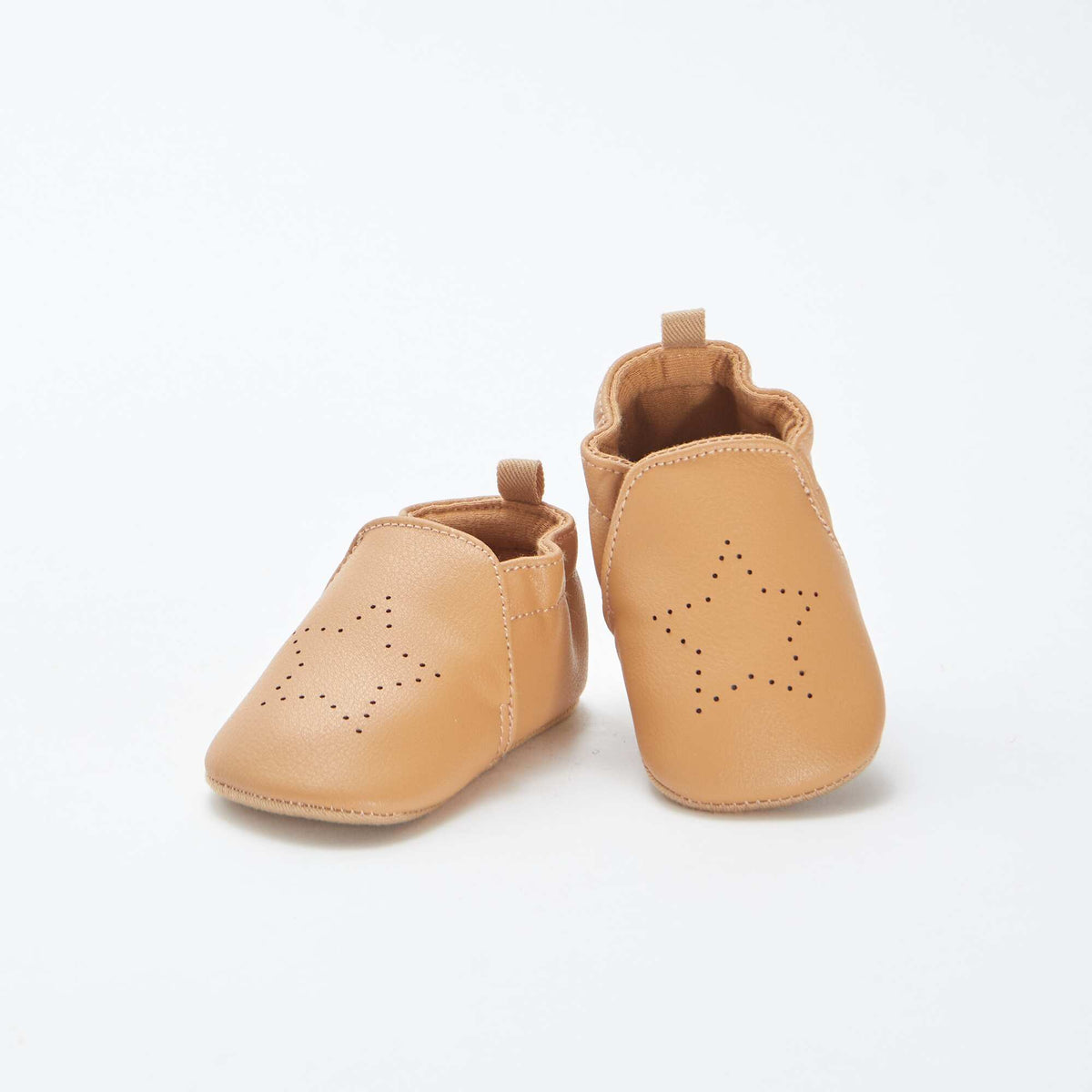 Chaussons irisés avec étoile MARRON