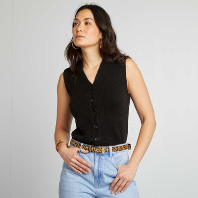 Gilet sans manches NOIR