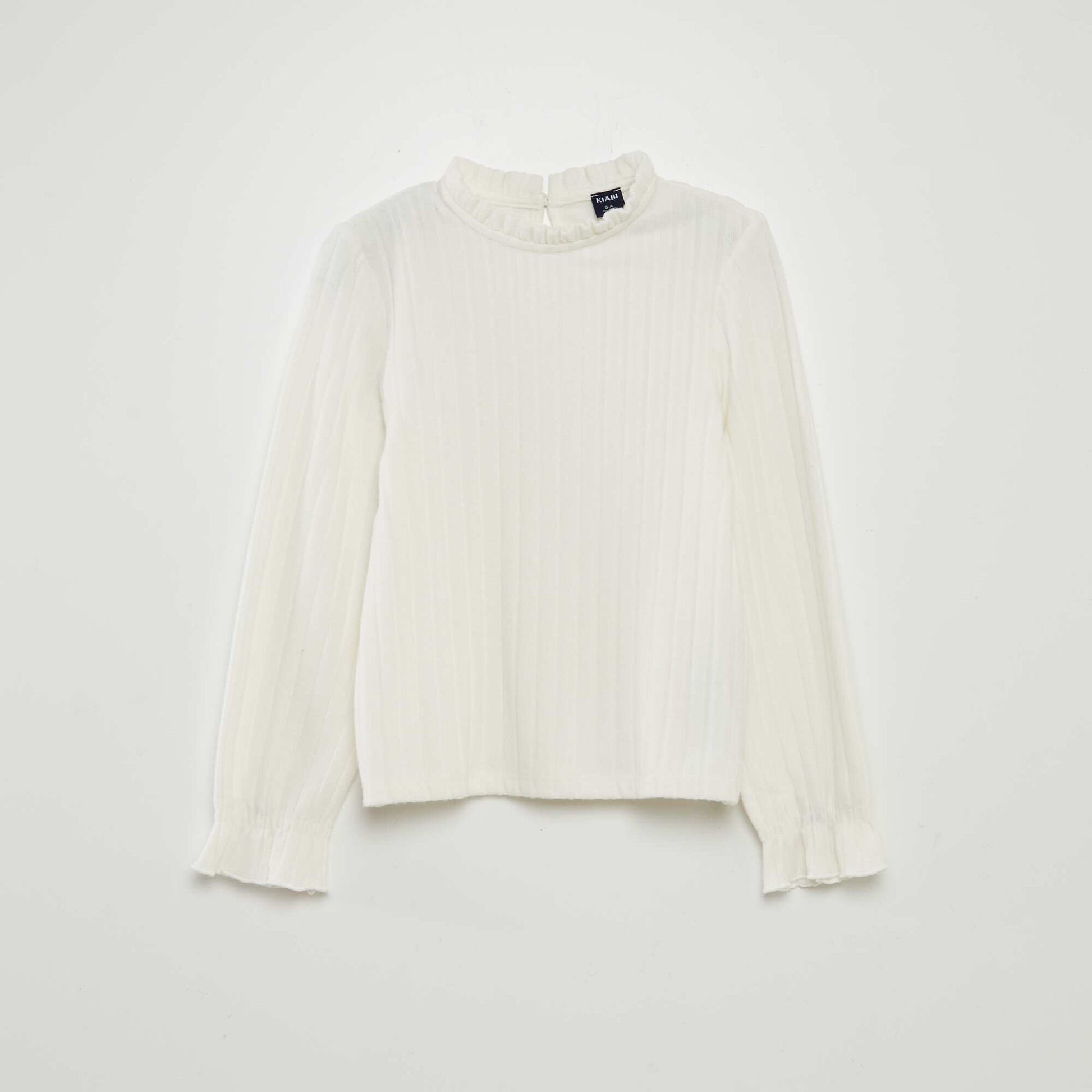 T-shirt en maille douce blanc