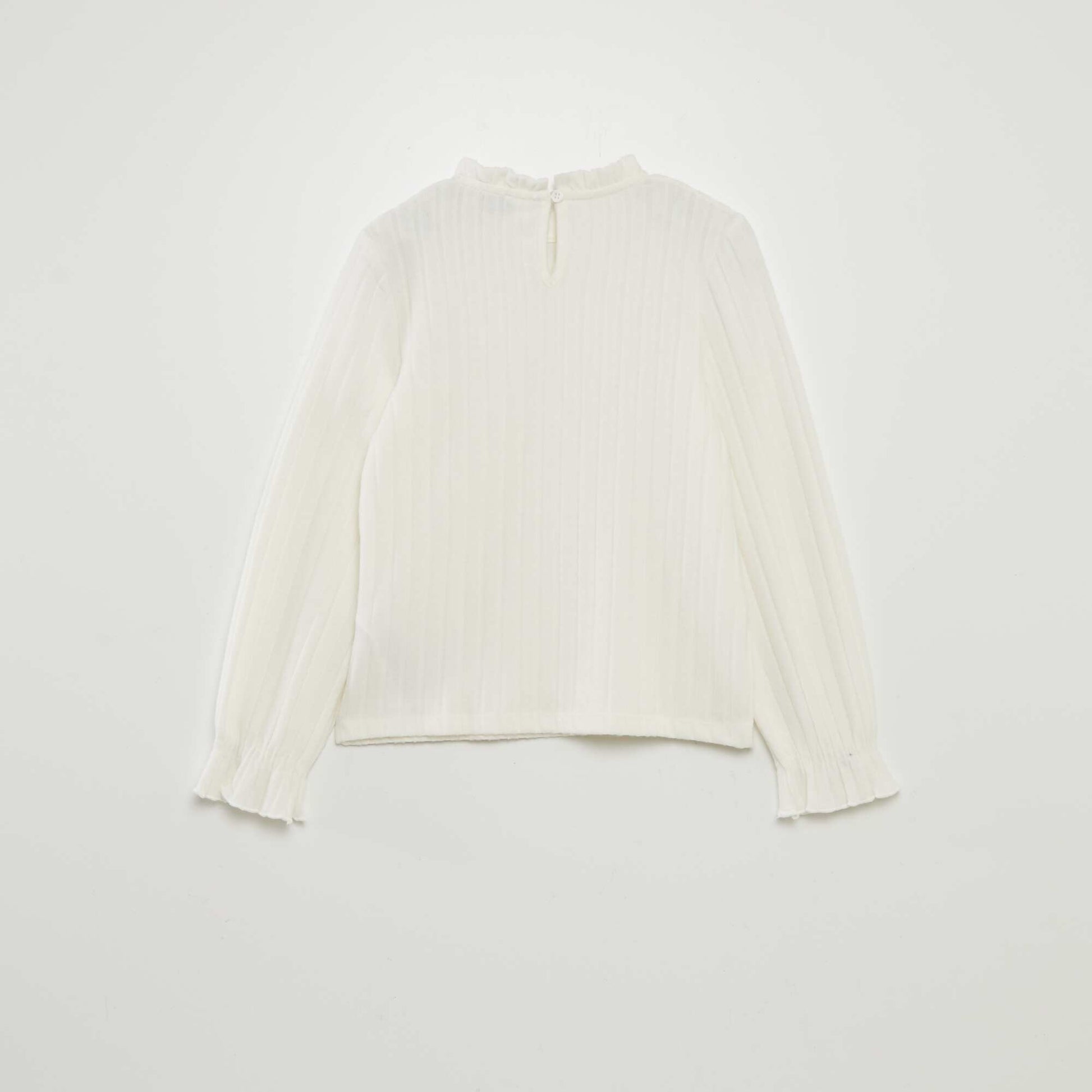 T-shirt en maille douce blanc