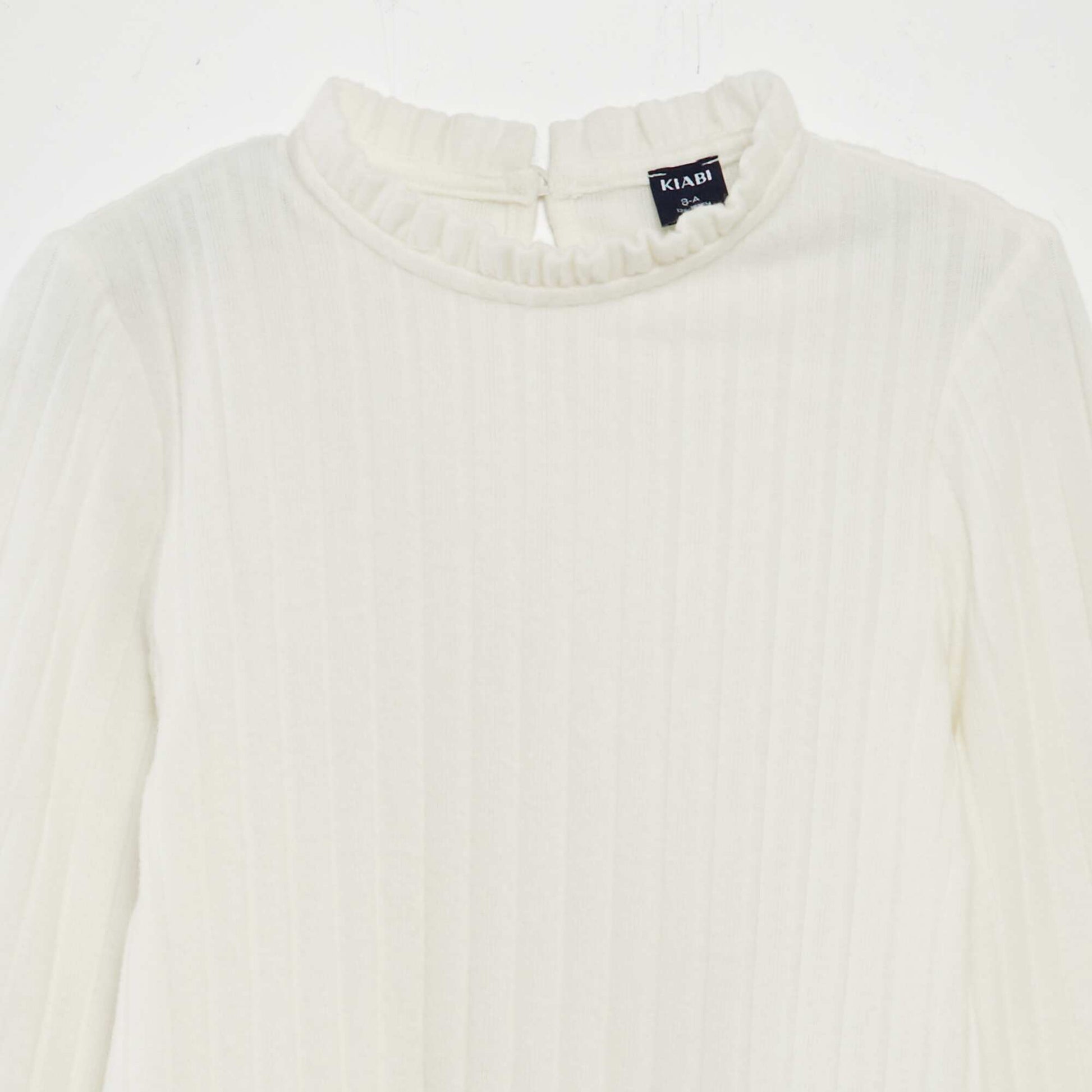 T-shirt en maille douce blanc