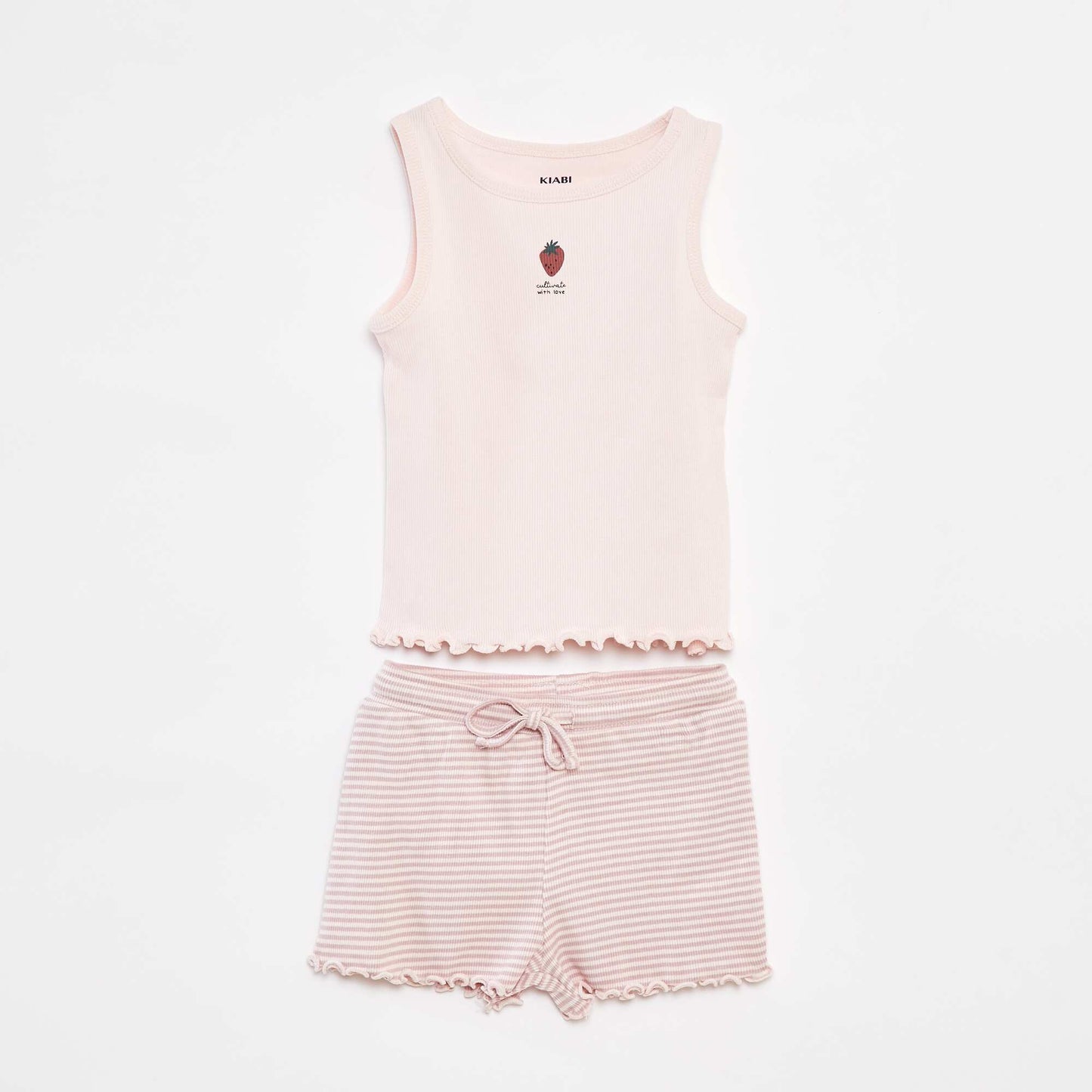 Pyjama court débardeur + short - 2 pièces ROSE