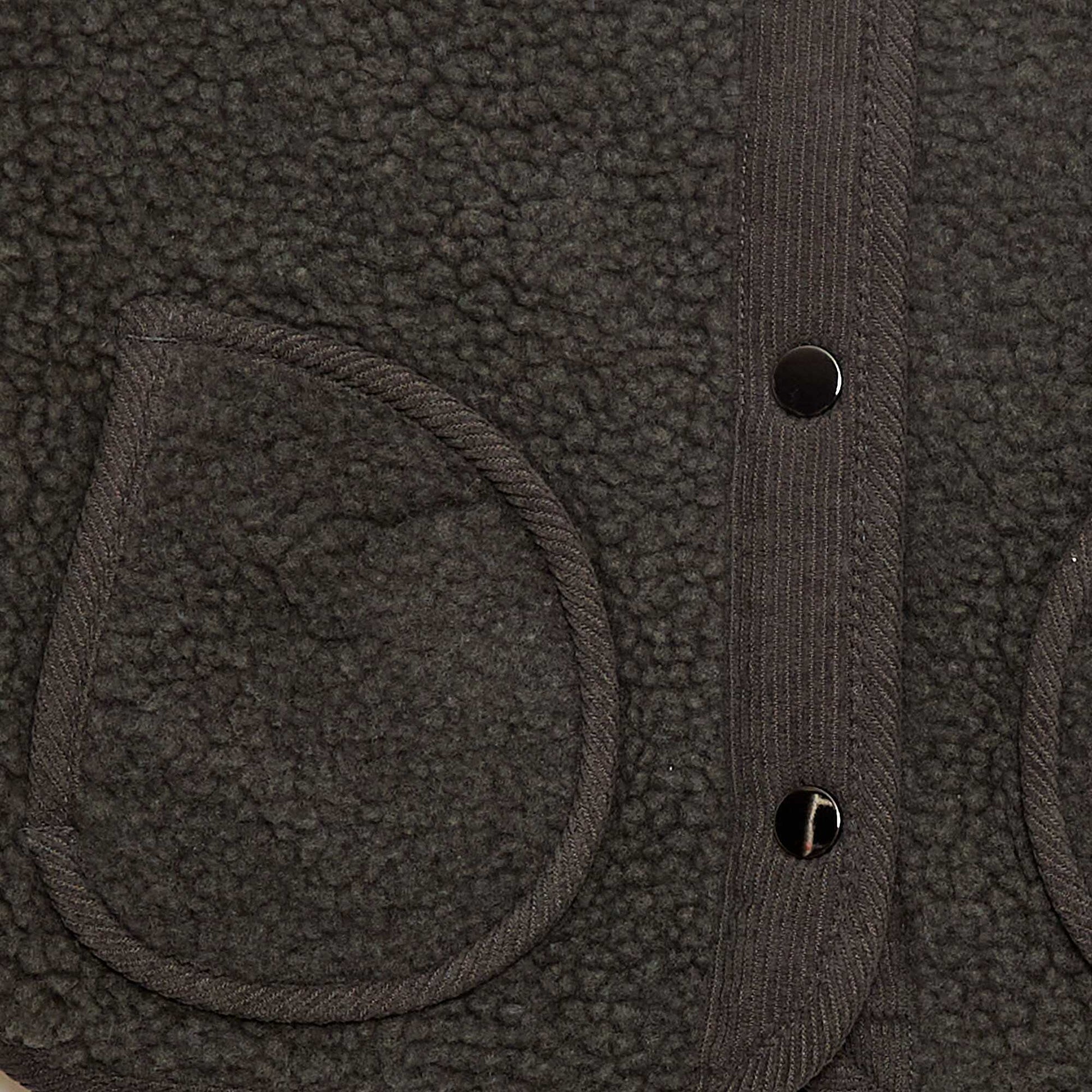 Veste effet moutonnée sans manches NOIR
