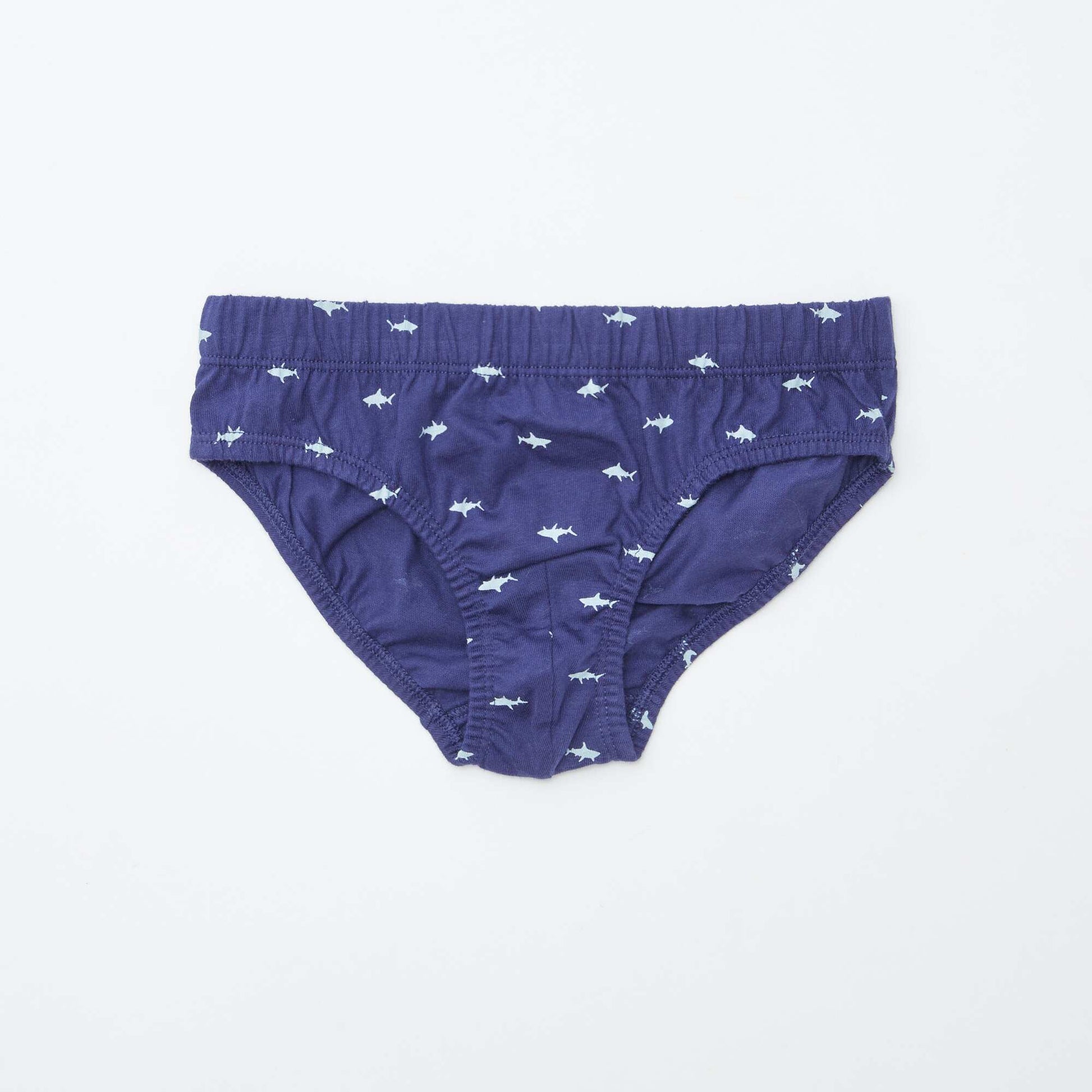 Lot de 7 slips à imprimés BLEU