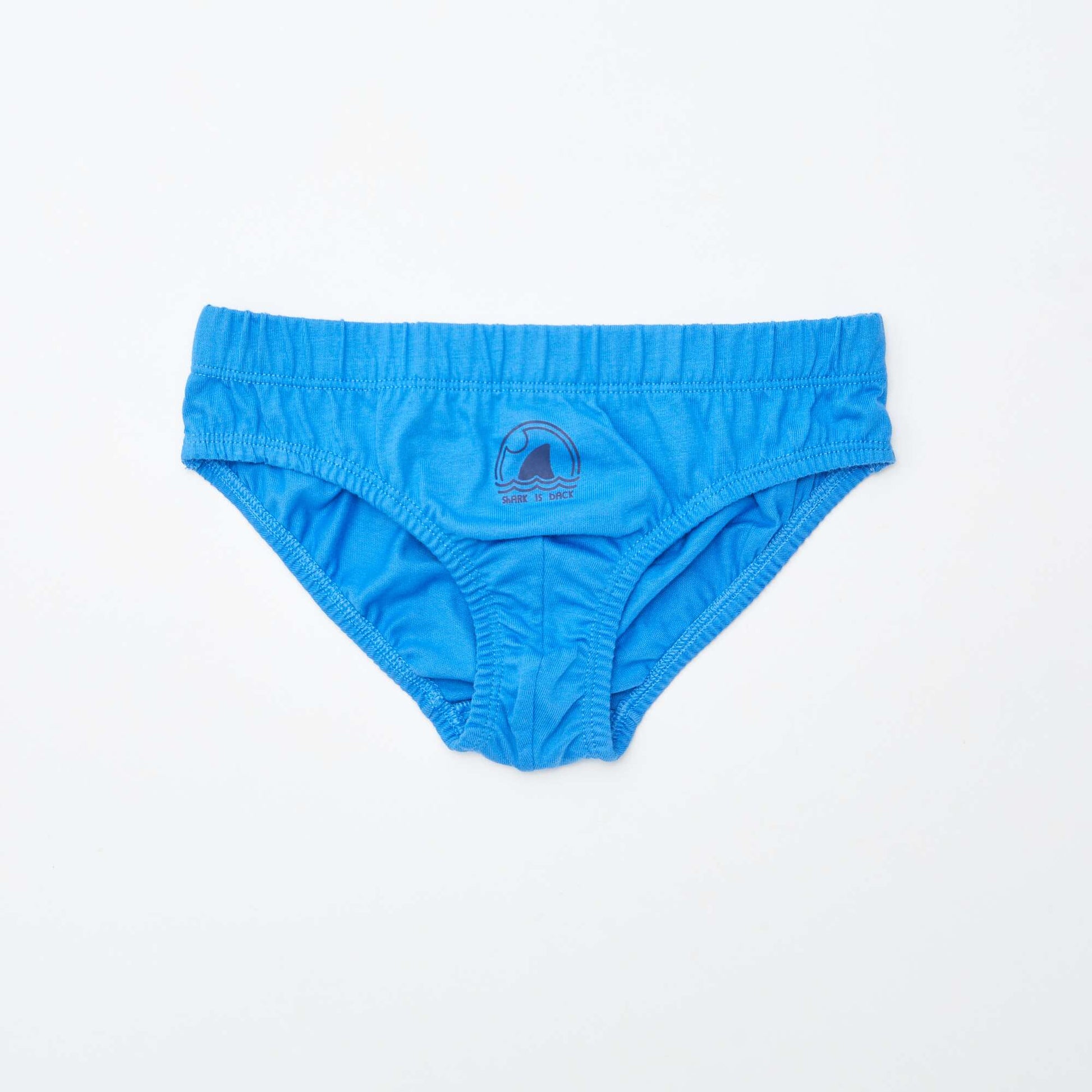 Lot de 7 slips à imprimés BLEU