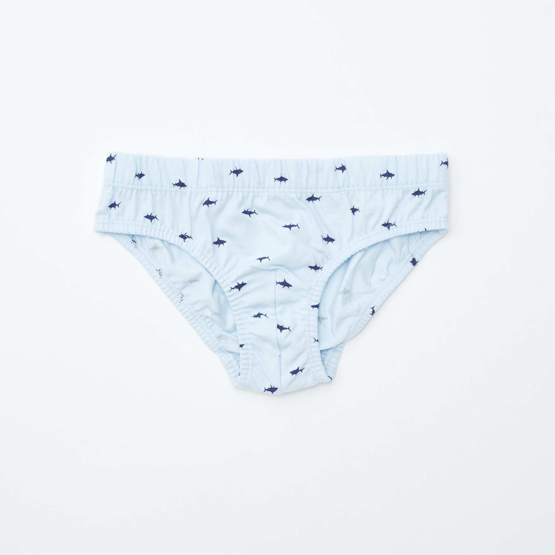 Lot de 7 slips à imprimés BLEU