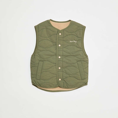 Veste sans manches réversible KAKI