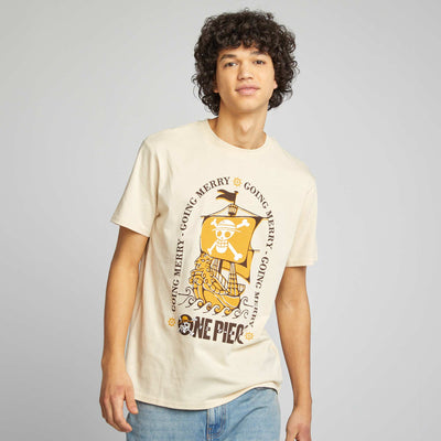 T-shirt 'One Piece' manches courtes BEIGE