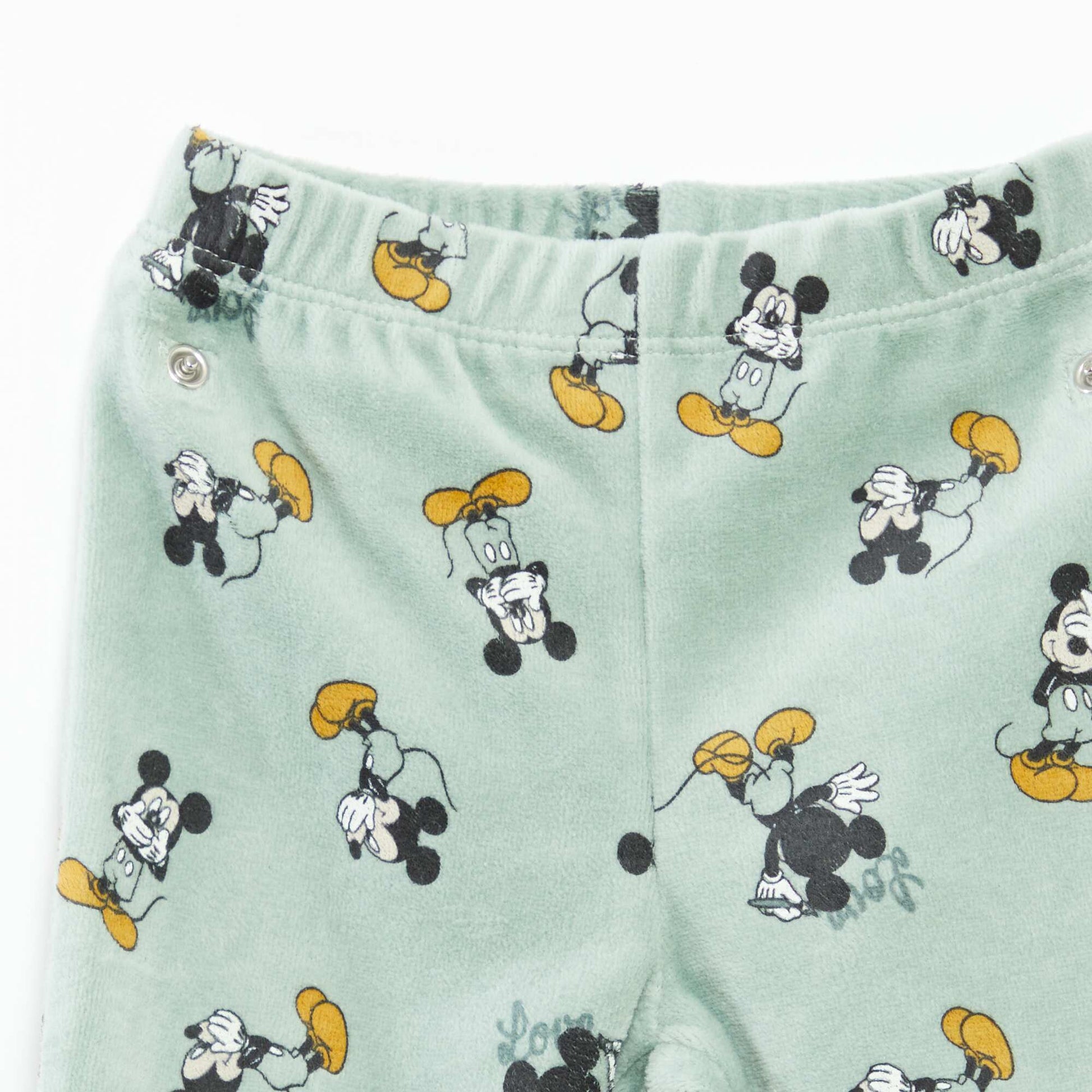 Ensemble pyjama en velours 'Disney' haut + pantalon - 2 pièces VERT