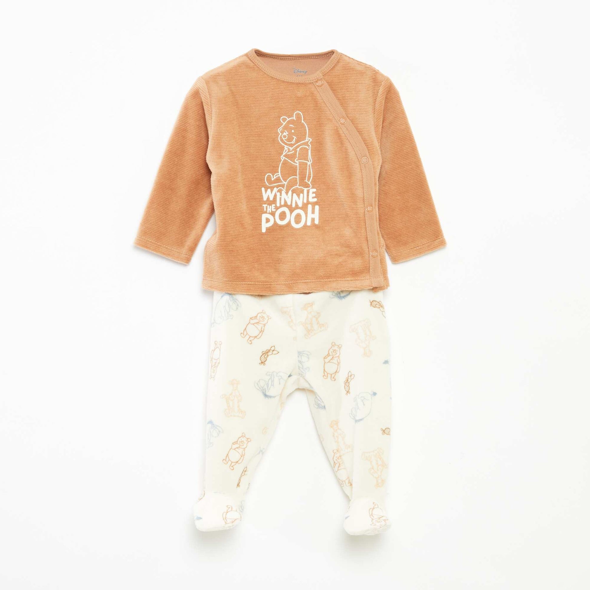 Ensemble pyjama en velours 'Disney' haut + pantalon - 2 pièces MARRON