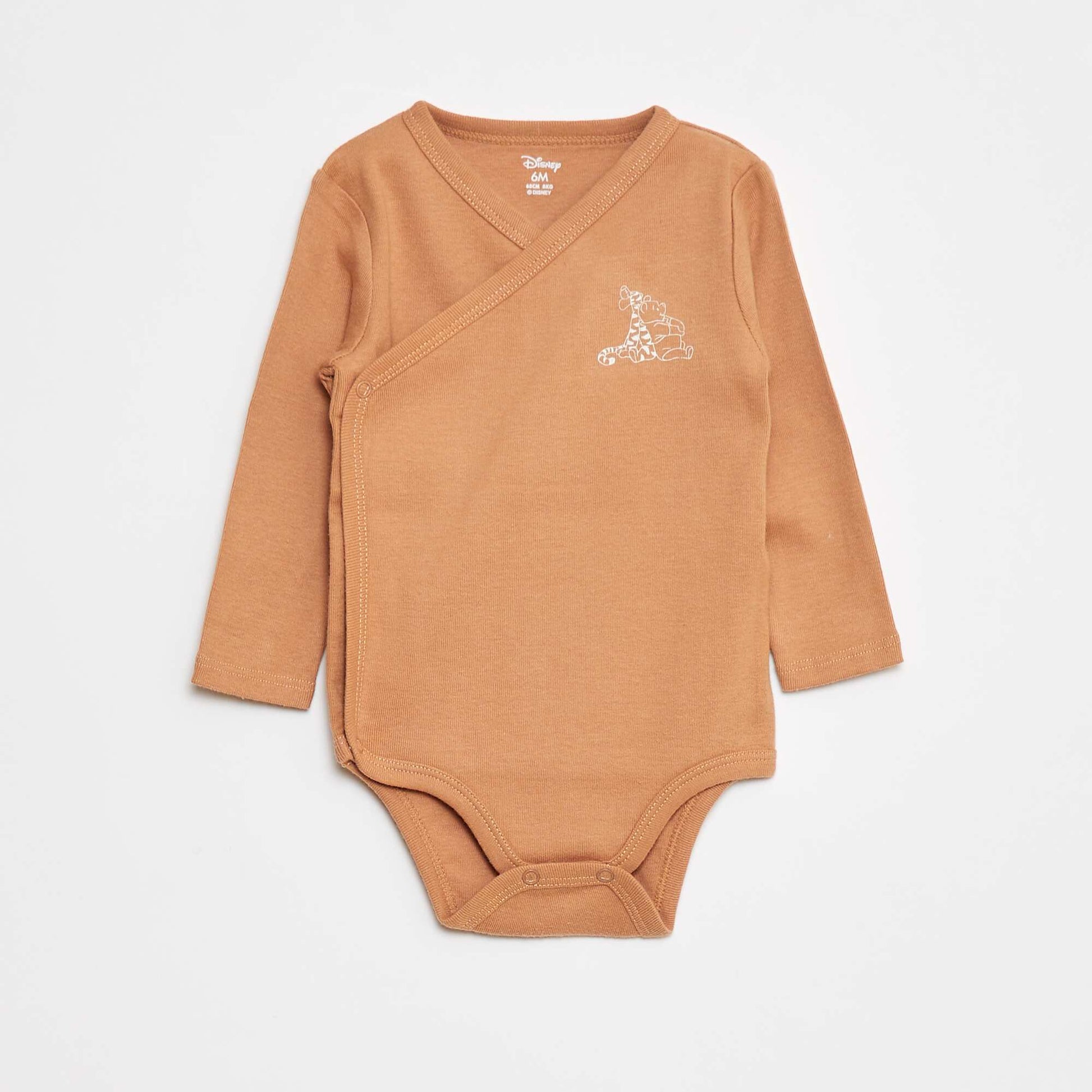 Lot de 2 bodies 'Disney' 'Winnie' MARRON