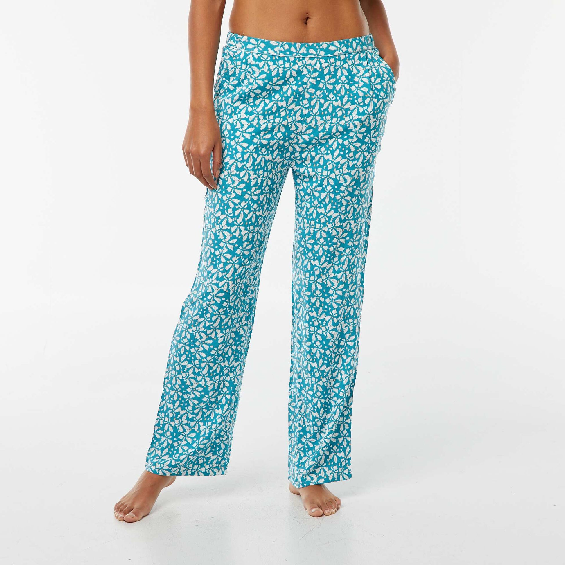 Pantalon de pyjama large BLEU