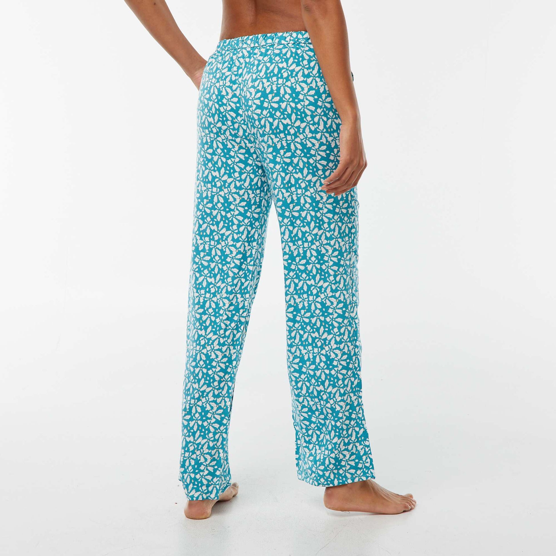 Pantalon de pyjama large BLEU