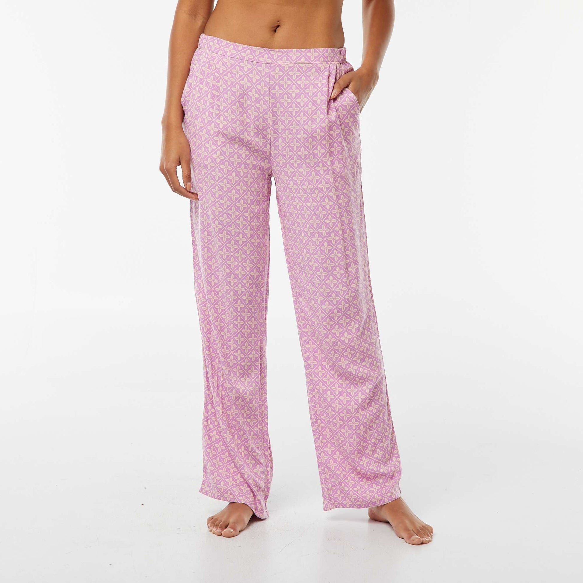 Pantalon de pyjama large VIOLET