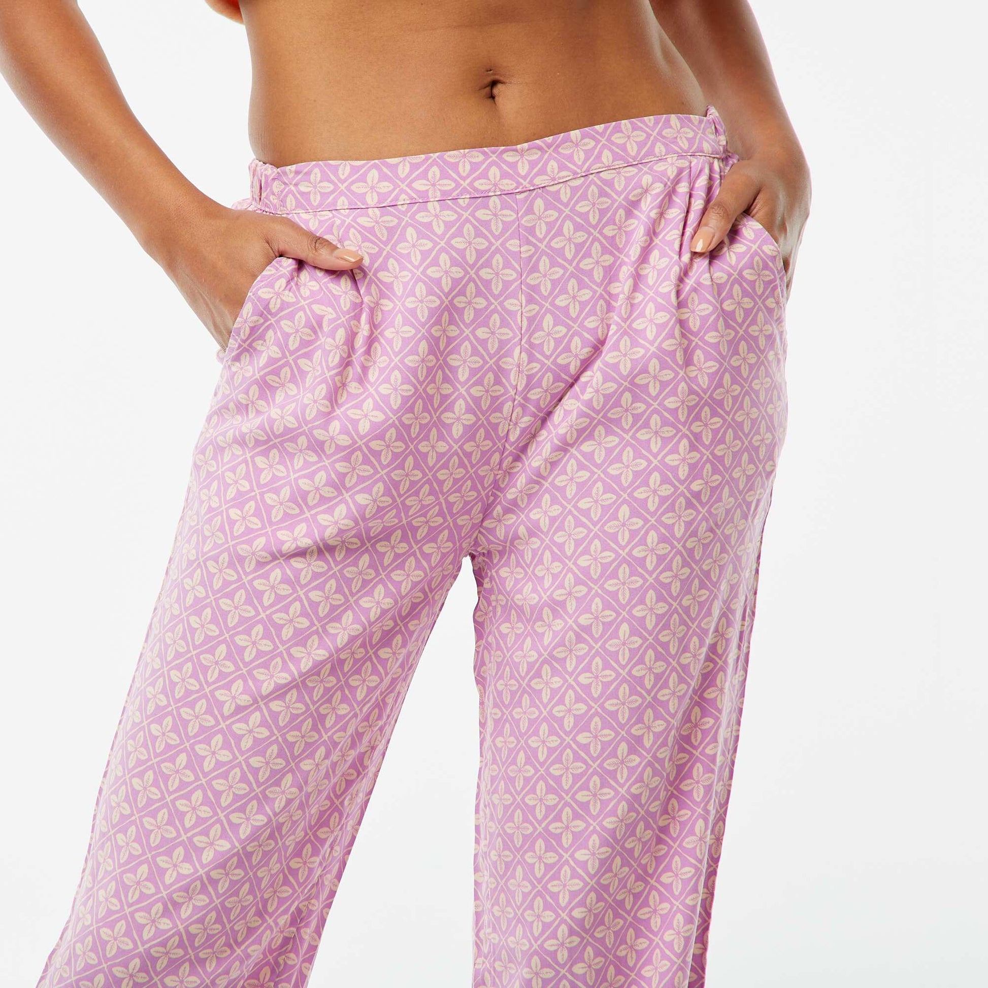 Pantalon de pyjama large VIOLET