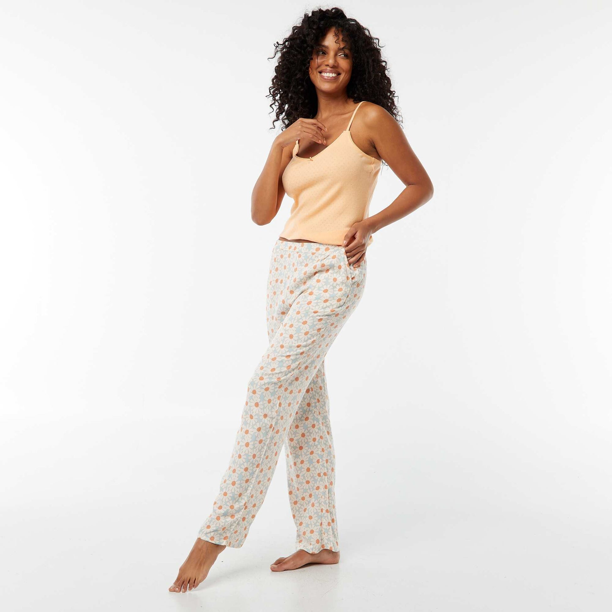 Pantalon de pyjama large BLEU