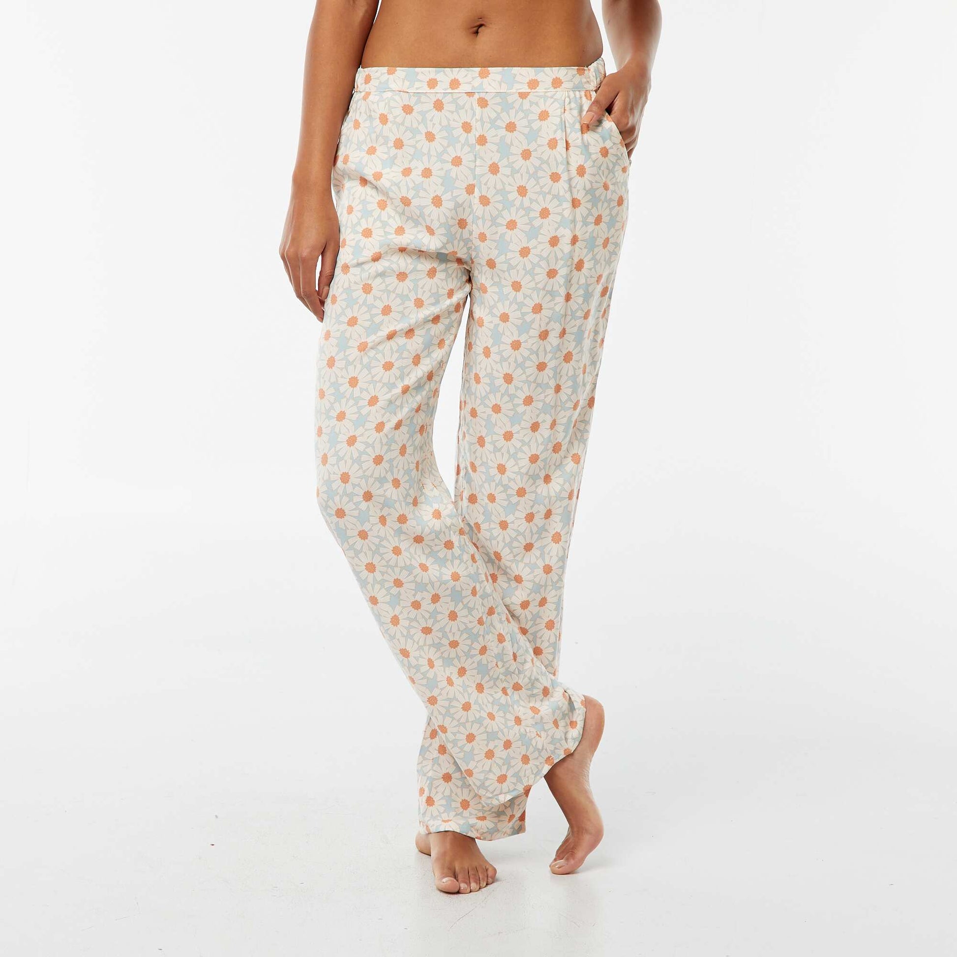 Pantalon de pyjama large BLEU