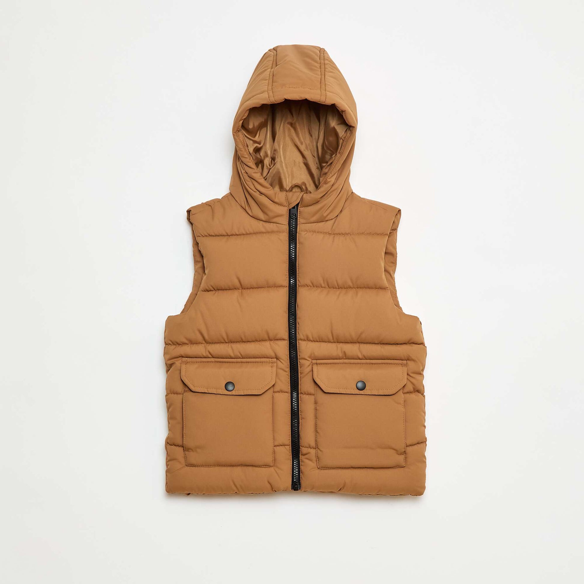 Doudoune déperlante avec poche à rabat et capuche BEIGE