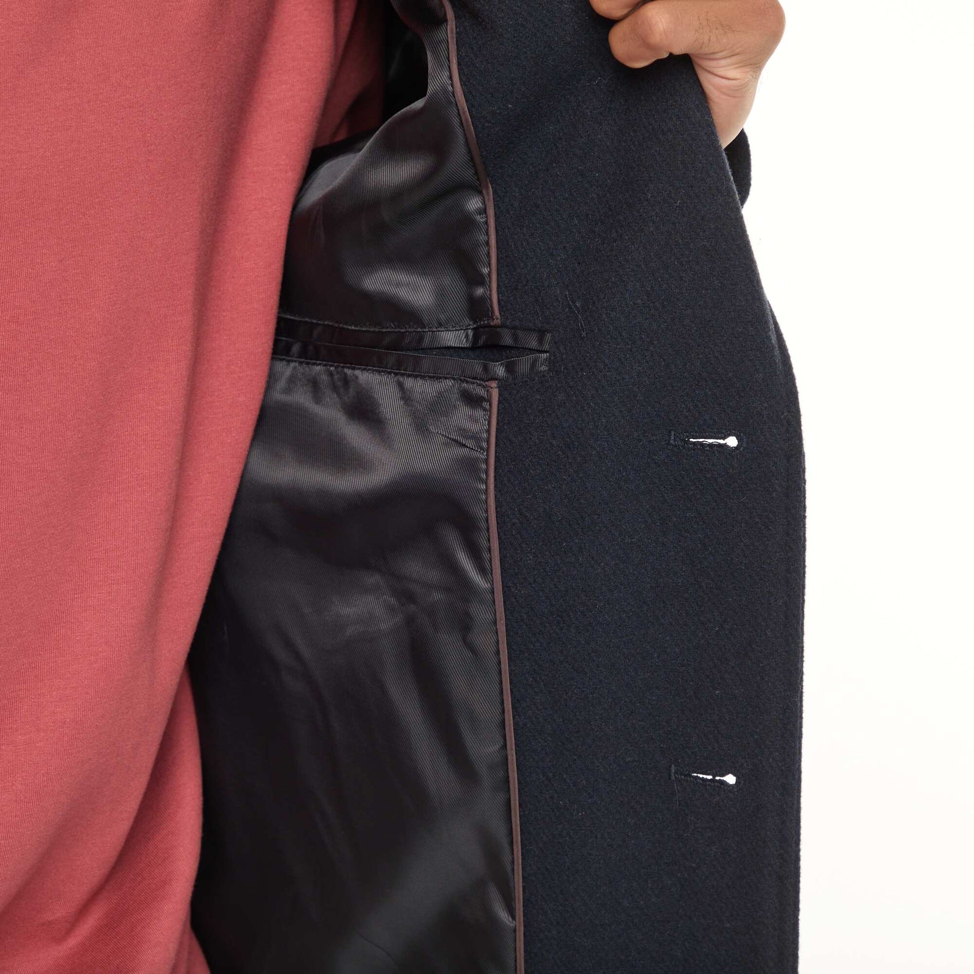 Manteau long uni BLEU