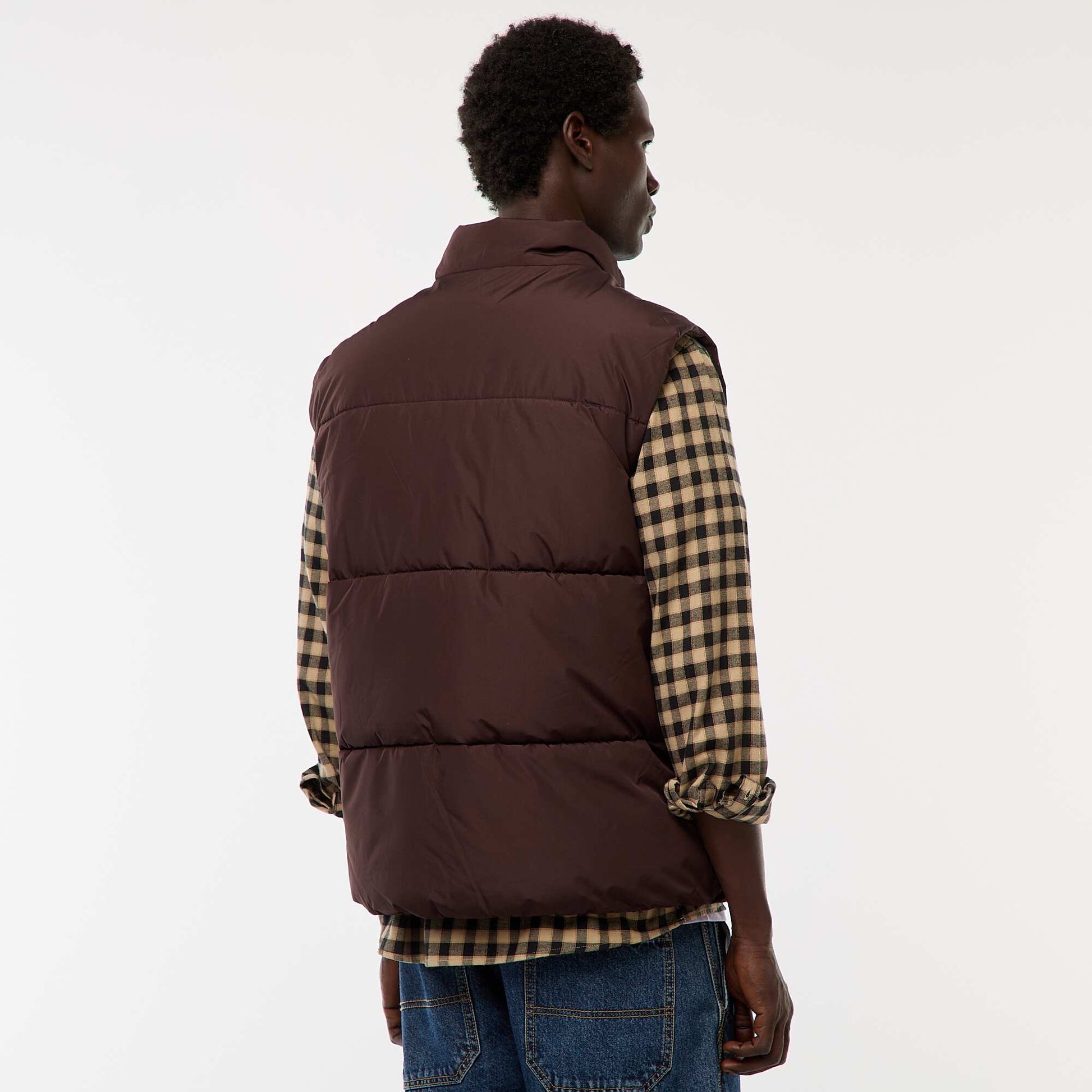 Doudoune sans manches chaude MARRON