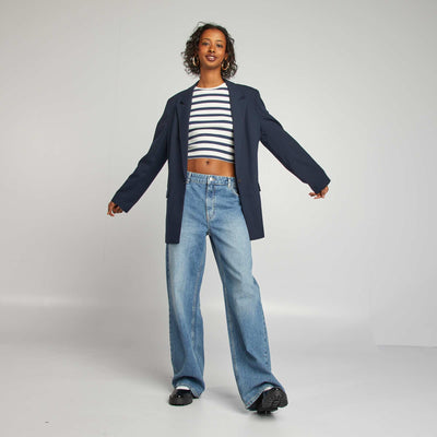 Jean large Bleu